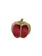 Due esse Christmas Fabric Figure Pumpkin Burgundy Length 15cm