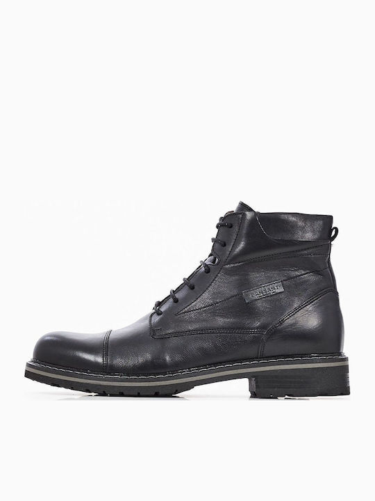 Damiani Leder Schwarz Herrenstiefel