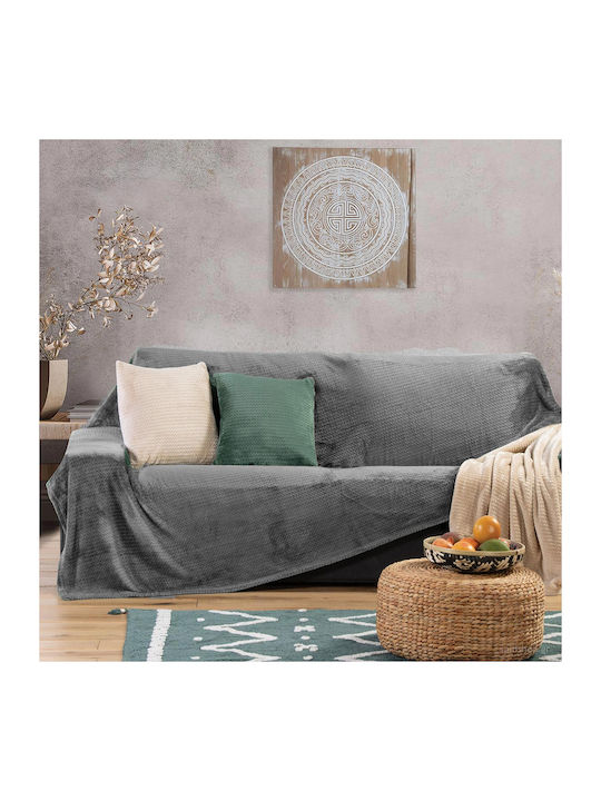 Nef-Nef Homeware Cameron Ριχτάρι Πολυθρόνας Fleece 130x180εκ. Grey 031789
