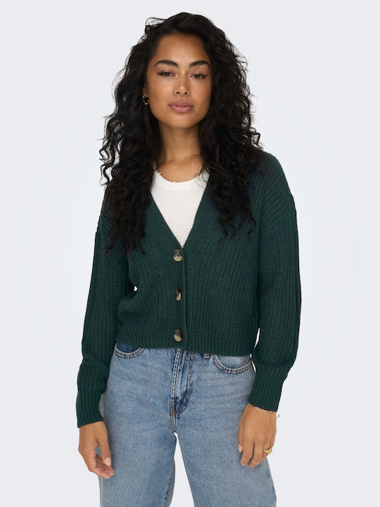 Carol Nice Women's Knitted Cardigan with Buttons Green Gables