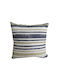 Art et Lumiere Decorative Pillow Case from 100% Cotton Ivory / Light Green / Black 50x50cm