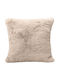 Madi Μαξιλάρι Καναπέ Pelage από Γούνα Beige 45x45εκ.