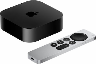 Apple TV Box TV 4K (2022) 4K UHD cu WiFi și 64GB Spațiu de stocare cu Sistem de operare tvOS și Siri