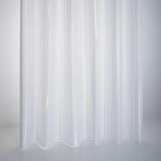 Sorema Listado Savannah Duschvorhang Stoff 240x200cm Weiß