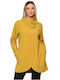 BRAVO Women's mustard boucle cardigan 22205