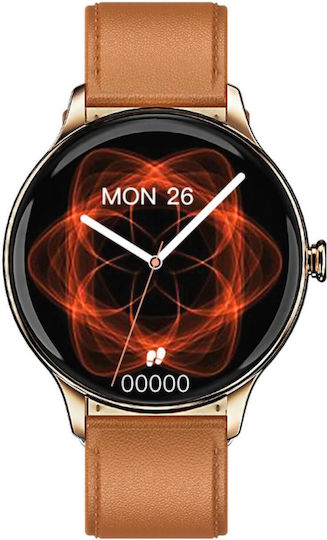 MaxCom FW48 Smartwatch με Παλμογράφο (Vanad Gold)