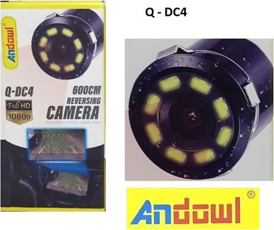 Andowl Qdc4 Wasserdichte Rückfahrkamera für Autos mit Nachtsicht für
