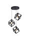 Pendant Light Three-Light for Socket E27 Black