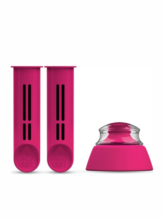 Dafi Water Filter Replacement for Bottle made of Activated Carbon Bottle Filter 2pcs Fuchsia