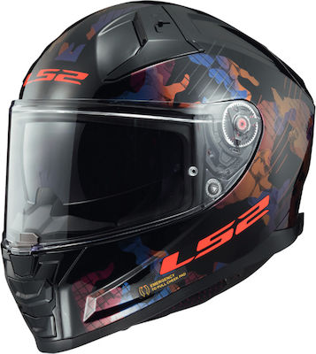 LS2 FF811 Vector II Full Face Helmet with Pinlock ECE 22.06 1500gr Kamo Black Blue Titanium