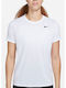 Nike Damen Sportlich T-shirt Dri-Fit Weiß