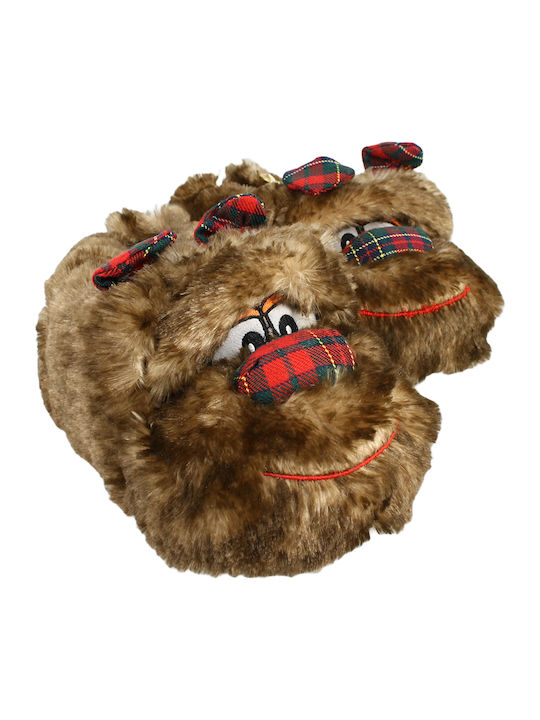 Kids Slippers Brown Biagio