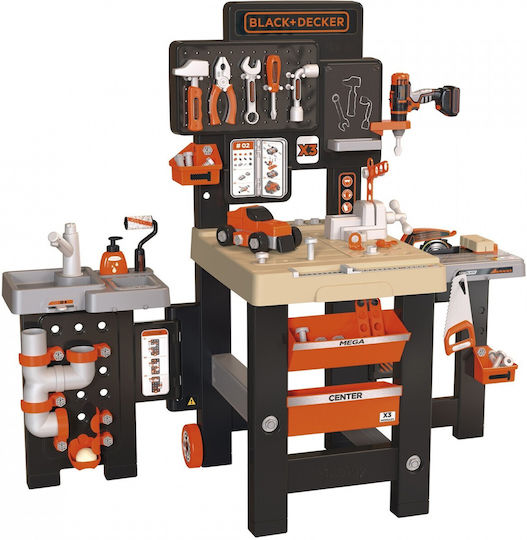 Smoby Black & Decker Mega Center Für Kinder-Abarbeitsbänke Ab 3 Jahren 103 cm