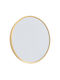 Aria Trade Wall Mirror with Gold Metallic Frame Diameter 40cm 1pcs