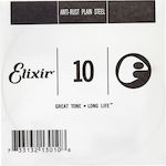 Elixir Corză Oțel inoxidabil Individuală pentru Chitară acustică / Chitară electrică PL010 .010"