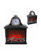 Dekorative Lampe Kamin Schwarz