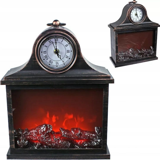 Dekorative Lampe Kamin Schwarz