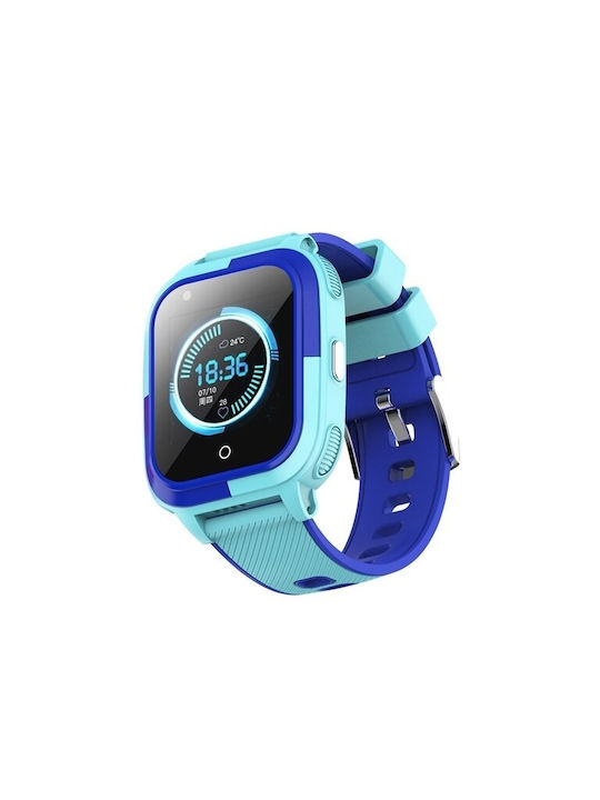 Wonlex CT11 Kinder Smartwatch mit GPS und Kautschuk/Plastik Armband Hellblau