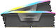 Corsair Vengeance RGB 64GB DDR5 RAM с 2 модула (2x32GB) и Скорост 5600 за Настолен Компютър