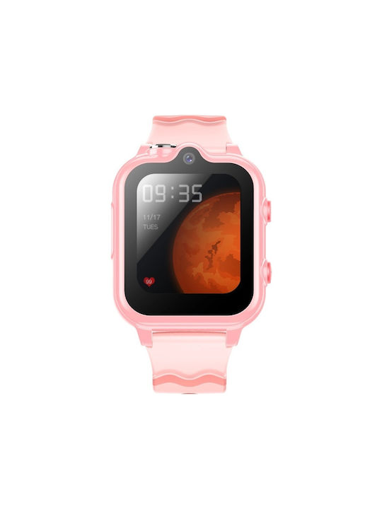 Wonlex KT18 Детски часовник с каишка от каучук/пластмаса Розов