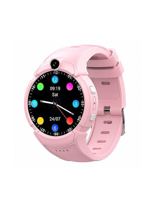 Wonlex CT05 Παιδικό Smartwatch με GPS και Καουτσούκ/Πλαστικό Λουράκι Ροζ