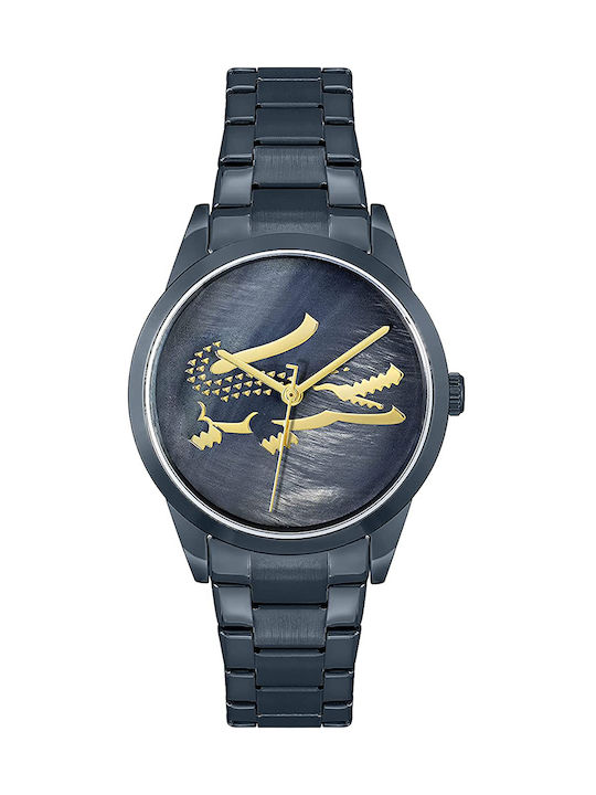 Lacoste Ladycroc Uhr mit Blau Metallarmband