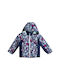 Roxy Kids Casual Jacket short Hooded Blue Snowy Tale Insulated