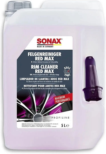 Sonax Rim Cleaner Red Max Υγρό Καθαρισμού για Ζάντες Αυτοκινήτου 5L