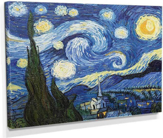 Homeplus Έναστρη Νύχτα Πίνακας σε Καμβά 30x40cm