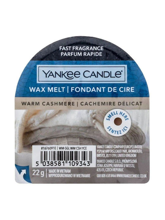 Yankee Candle Fragrance Wax Melt with Fragrance Cashmere 1pcs 22gr