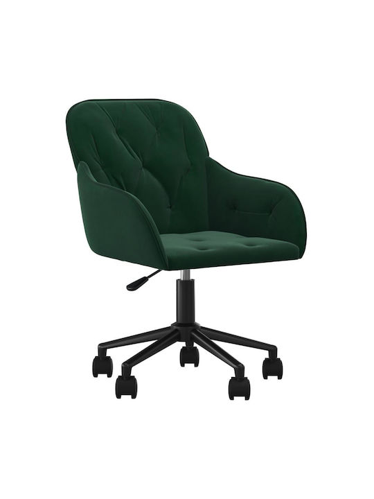 Stuhl Büro mit Armen Dark green vidaXL