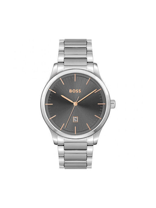 Boss Reason Watch Chronograph Battery with Silv...