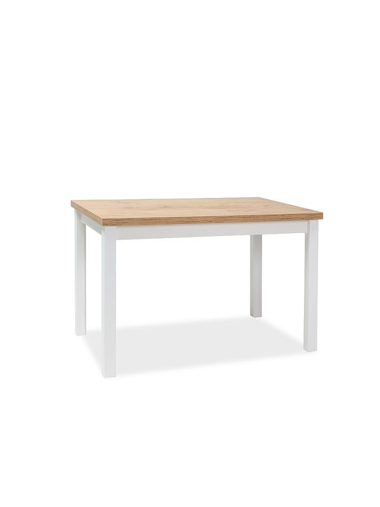 Adam Kitchen Rectangular Table Oak 120x68x75cm