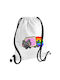 Koupakoupa Nyan Pop-Tart Cat KP-11479 Women's Gym Backpack White