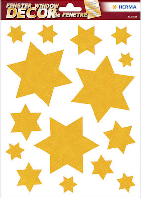 Herma Stickers Window Decor Stars Gold