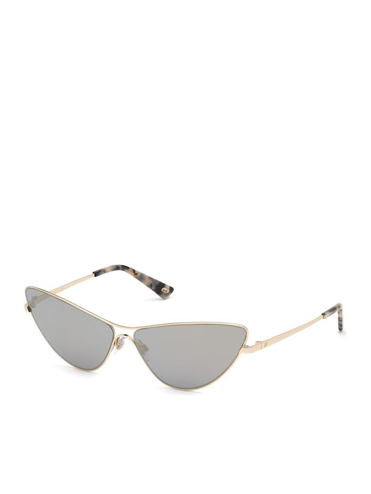 Web Sunglasses Χρυσά with Metal Frame & Gray Lens