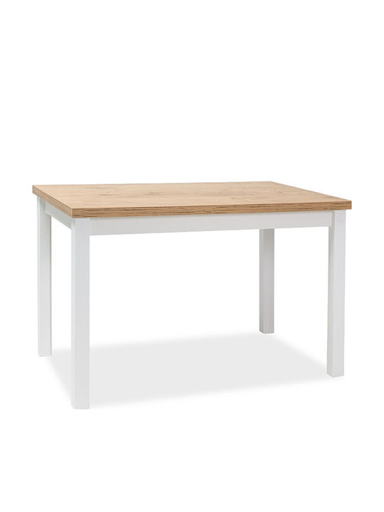 Adam Tisch Küche Holz Weiß 100x60x75cm