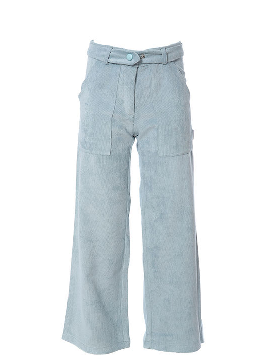 Matoufrance Girls Fabric Trouser Light Blue