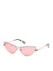 Web Women's Sunglasses with Gold Metal Frame and Pink Lens WE0269 32S