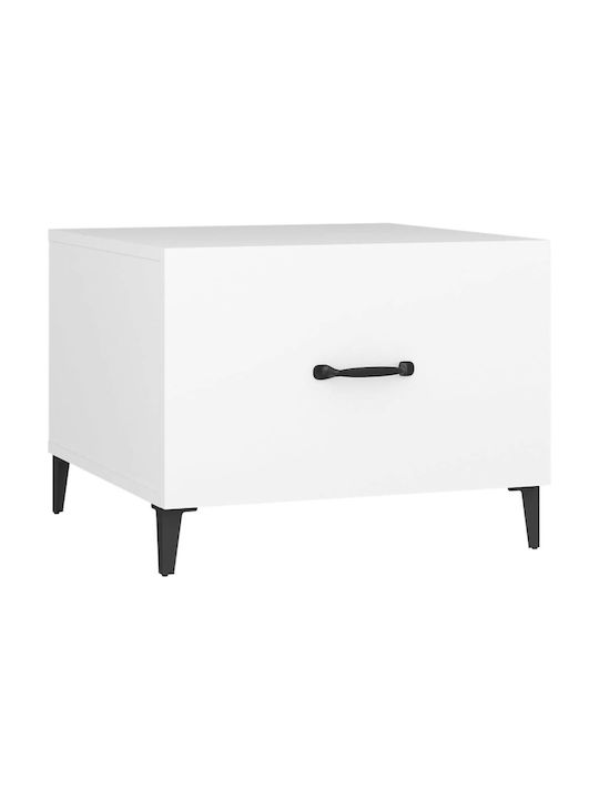 Wooden Bedside Tables 2pcs White 50x50x40cm