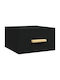 Wooden Bedside Tables 2pcs Black 35x35x20cm