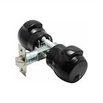 Bathroom knob lock Meroni black 12ne