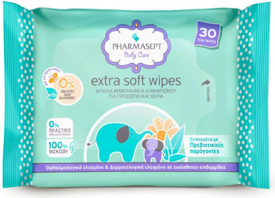 Pharmasept Extra Soft Μωρομάντηλα 30τμχ