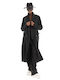 Only Women's Long Coat with Buttons Black