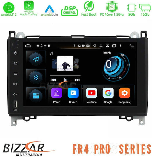 Bizzar Car Audio System for Mercedes-Benz Sprinter / Vito / Viano / A Class 2004-2019 (Bluetooth/USB/WiFi/GPS/Apple-Carplay/Android-Auto/CD) with Touch Screen 9"