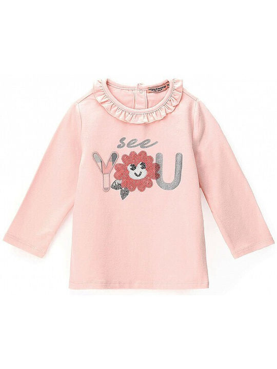 Original Marines Kids Blouse Long Sleeve Pink