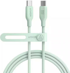 Anker Bio Braided USB 2.0 Cable USB-C male - USB-C male Πράσινο 0.9m (A80E1G61)