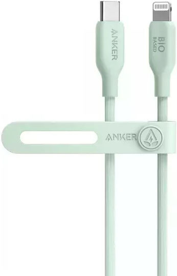 Anker Bio Braided USB-C to Lightning Cable 30W Πράσινο 1.8m (A80A2G61)