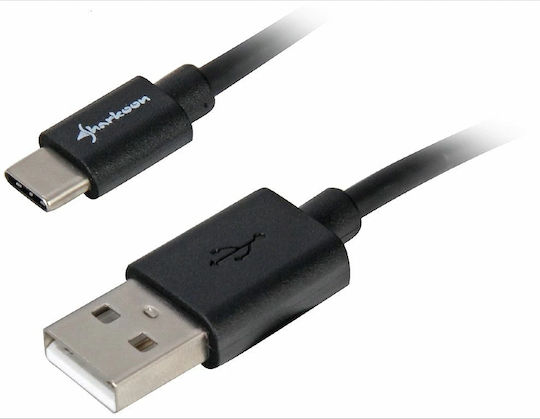 Sharkoon Редовна USB 2.0 Кабел USB-C мъжки - USB-A мъжки Черен 0.5м