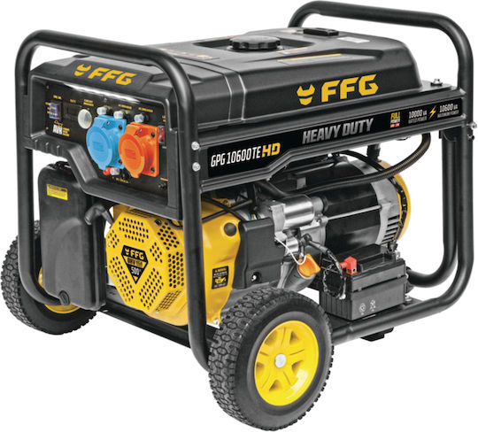 FFG Gpg 10600te Hd Generators Benzin mit Kickstart, Rädern und maximaler Leistung 10.6kVA